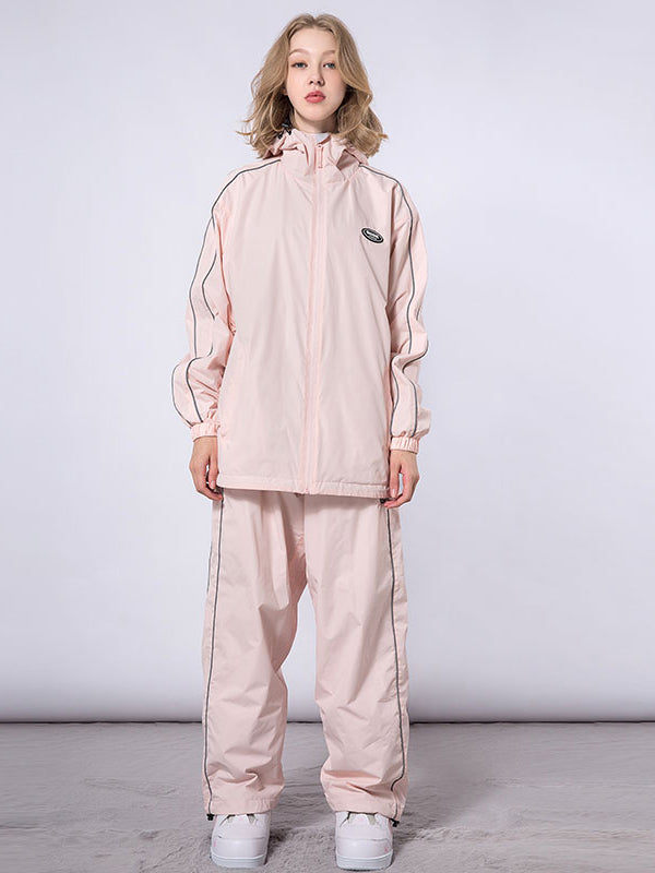 Dook Snow Track Stripe Snowboardjacke und -hose für Damen, Schneeanzug