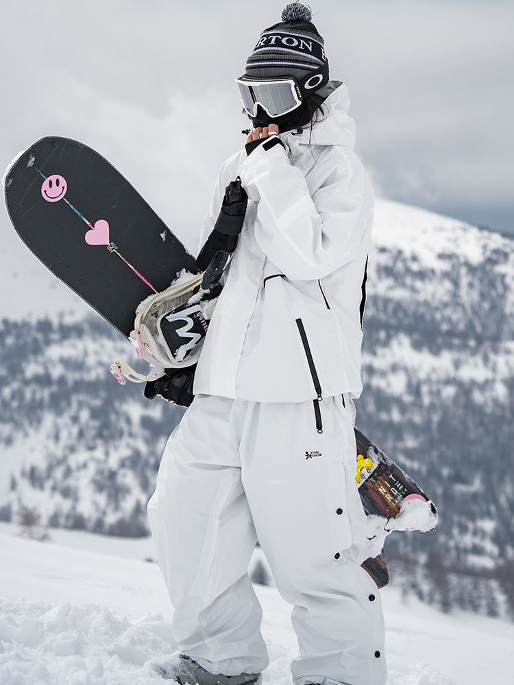 John Snow Damen-Skianzug im Urban Edge Streetwear-Stil, locker geschnitten