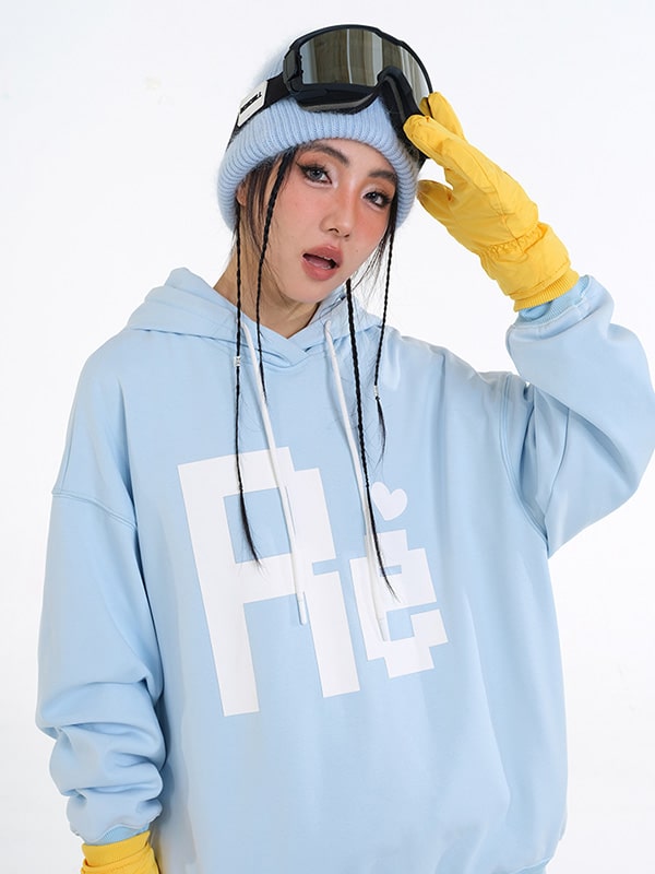 RenChill Mountain Breeze Pullover Baggy Snow Hoodie für Damen