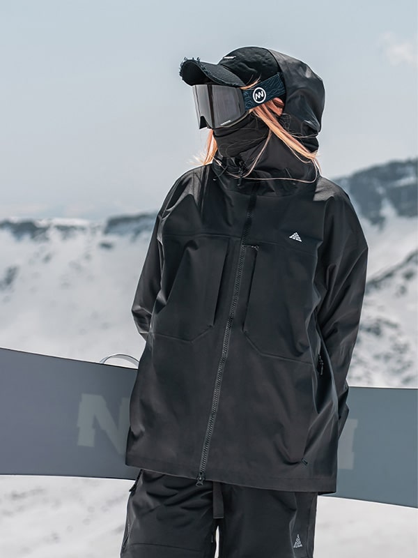 Nandn 3L Arctic Blitz wasserdichte Snowboardjacke für Herren