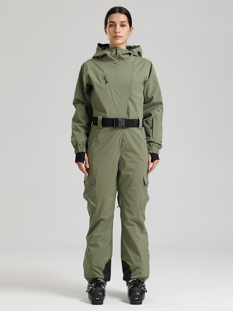 Gsou Snow Alpine Luxe Slim Fit Ganzkörper-Skioverall für Damen