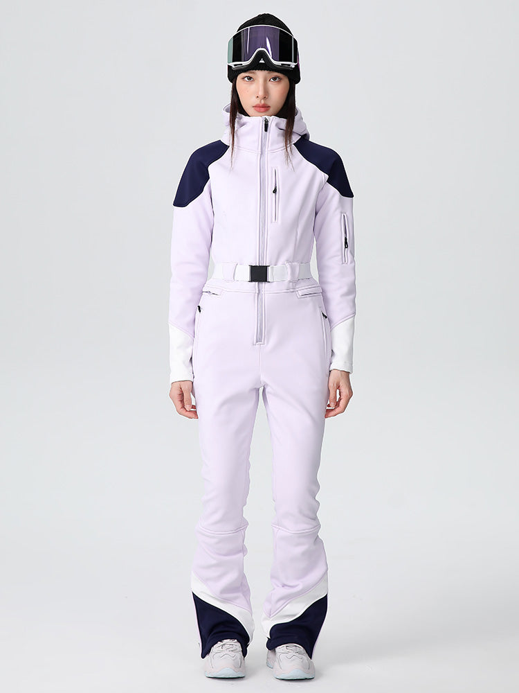 Searipe Damen-Skioverall im Retro-Stil mit elegantem Stretch-Schnitt
