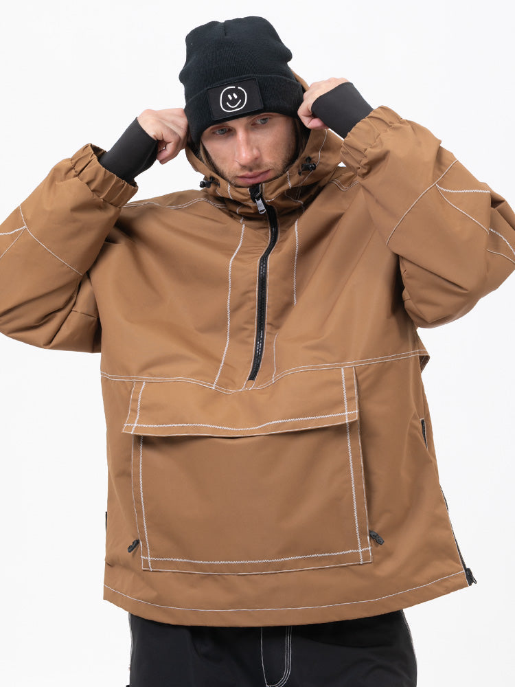 Mountain Vibe Streetstorm Pullover-Snowboardjacke für Herren – Ganzjahresjacke