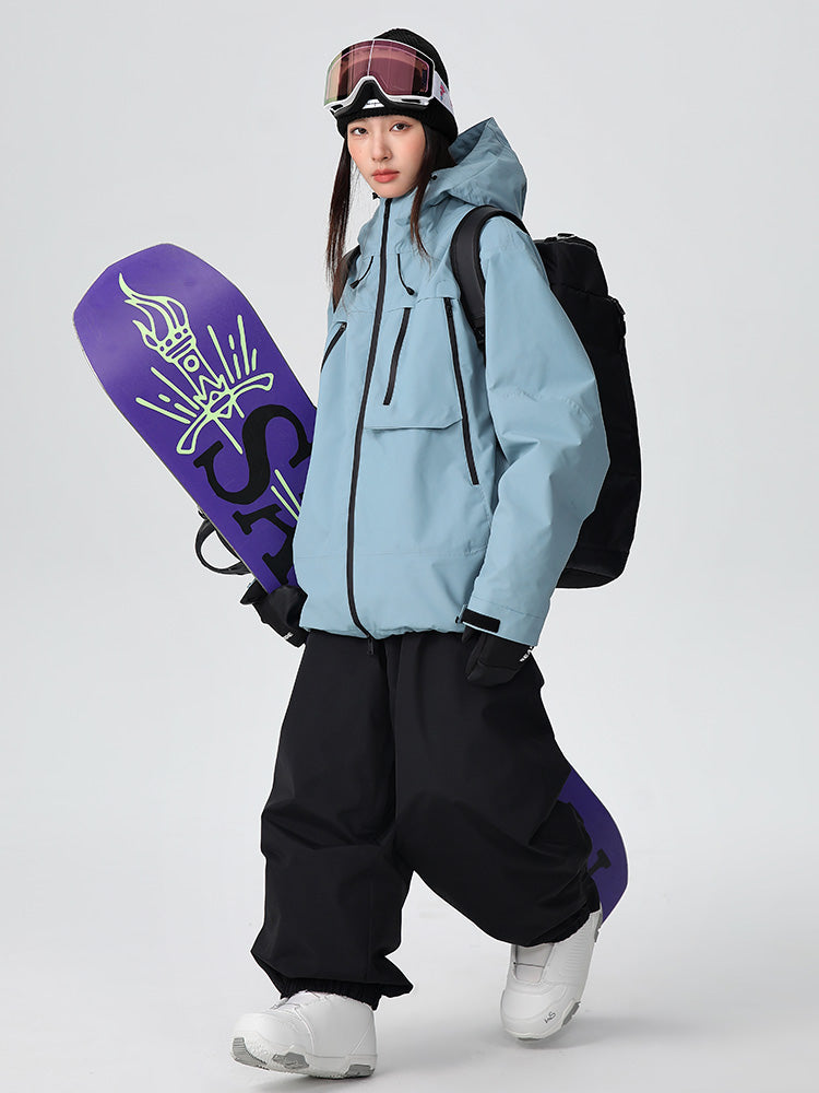 Searipe Unisex Strapazierfähiger Mountain Pro All-Terrain Baggy Schneeanzug für Herren