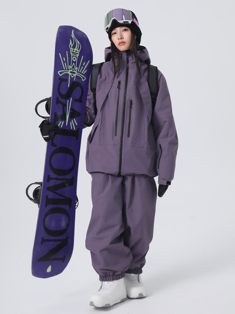 Searipe Unisex Strapazierfähiger Mountain Rider All-Terrain Baggy Schneeanzug für Damen und Herren