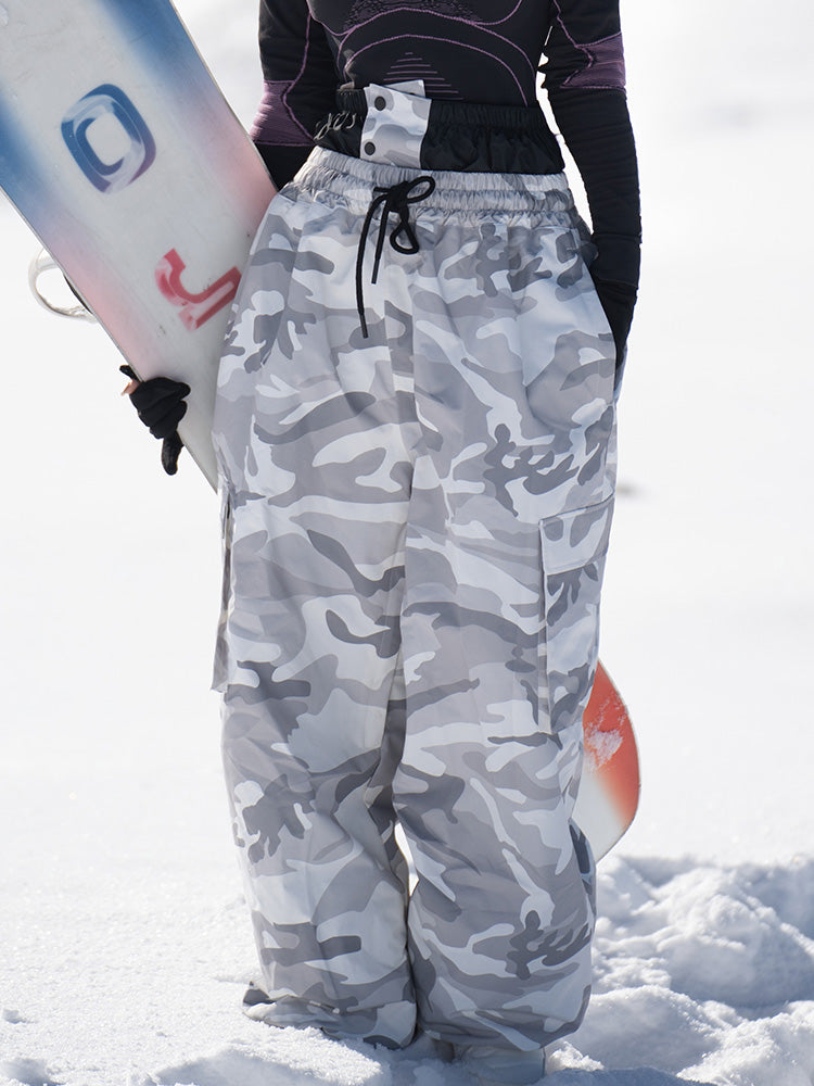 Damen-Snowboardhose Rabbit Snow Freestyle Prime Baggy Camo