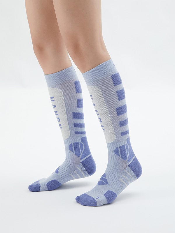 Nandn Unisex MountainTrail Warme Thermosocken aus Wolle, lang, Ski- und Snowboardsocken