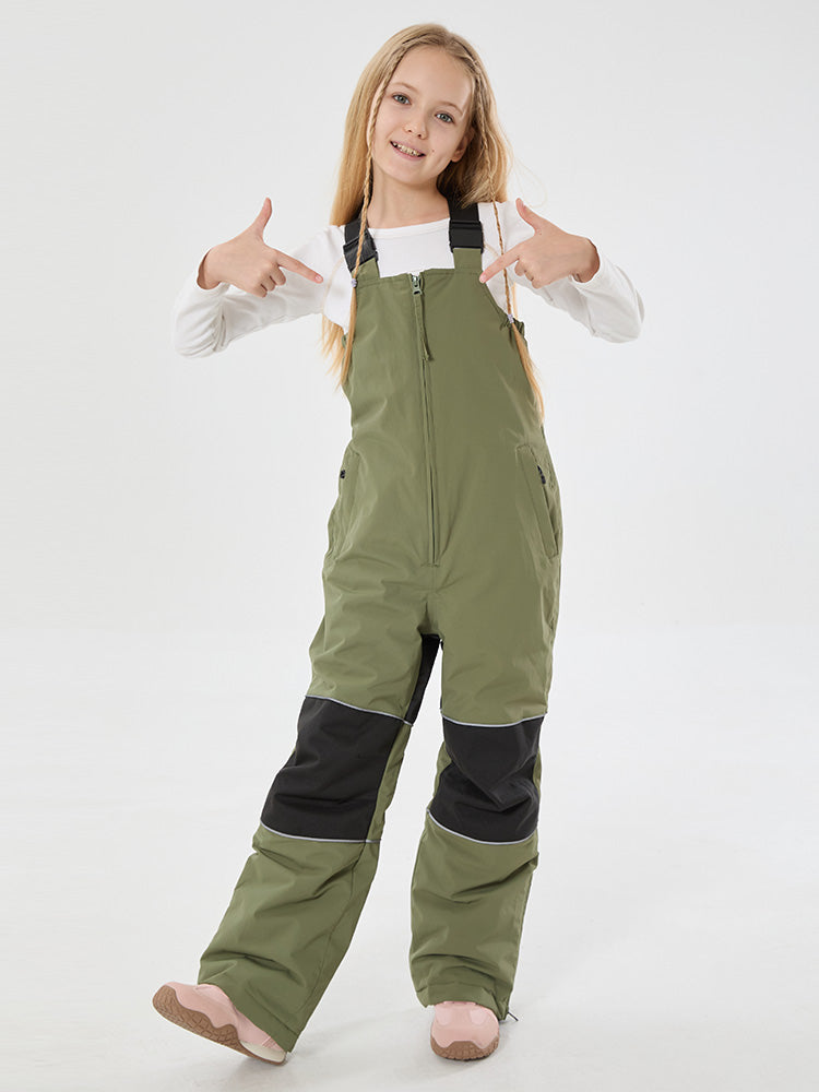 Mädchen Winter Trek Light Reflektierende Knieschützer Wasserdichte Isolierte Schneelatzhose