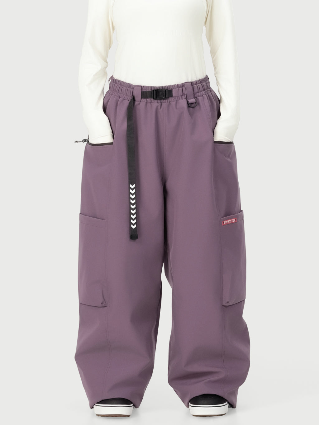Techline Damen-Skihose mit strapazierfähigem Stretch-Cargo-Design – Baggy Freestyle Passform