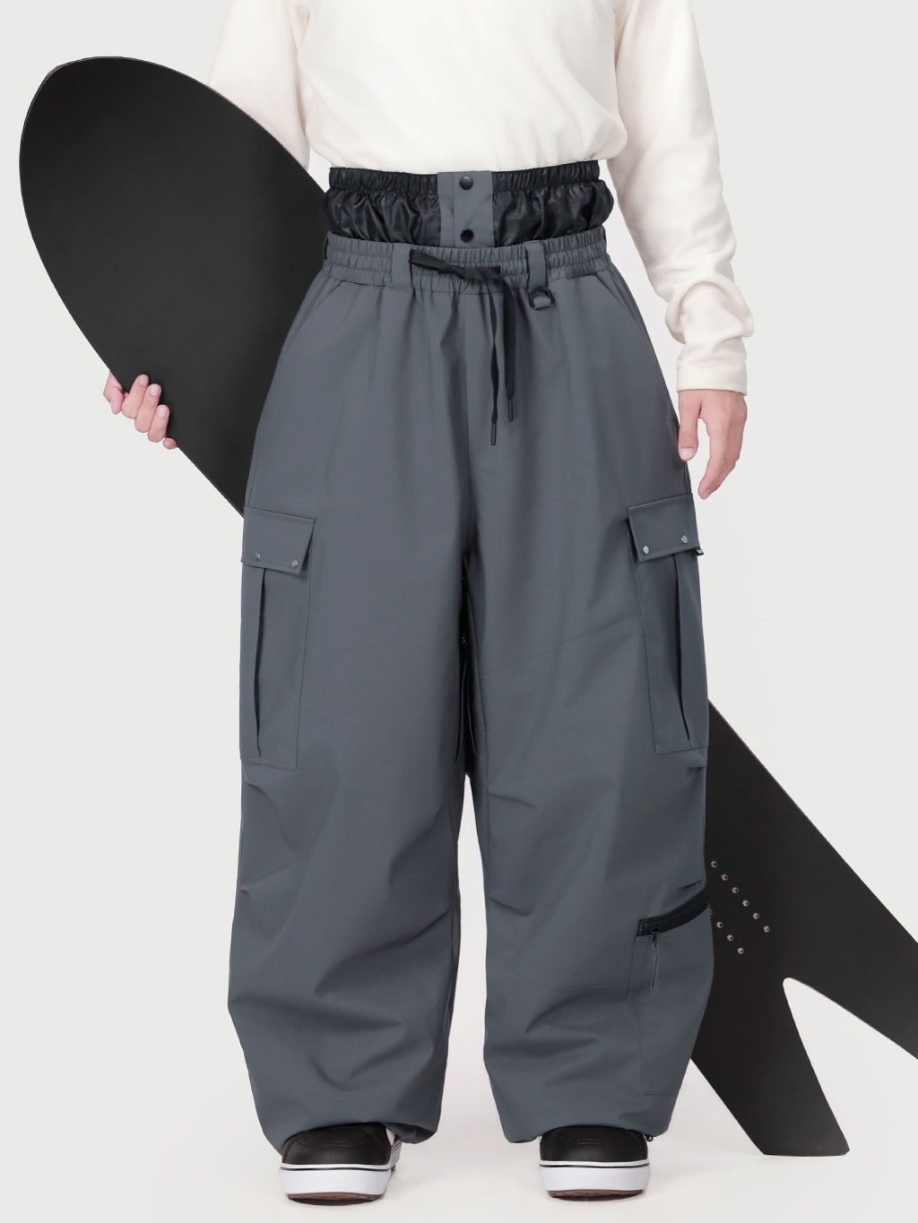 Techline Utility Cargo-Schneehose für Herren, inspiriert von Arbeitskleidung – Baggy Freestyle-Passform