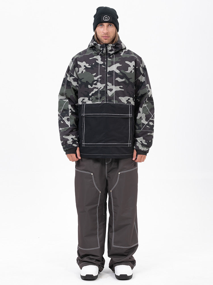 Mountain Vibe Pulloverjacke für Herren & Urban Freerider Baggy-Schneehose Set