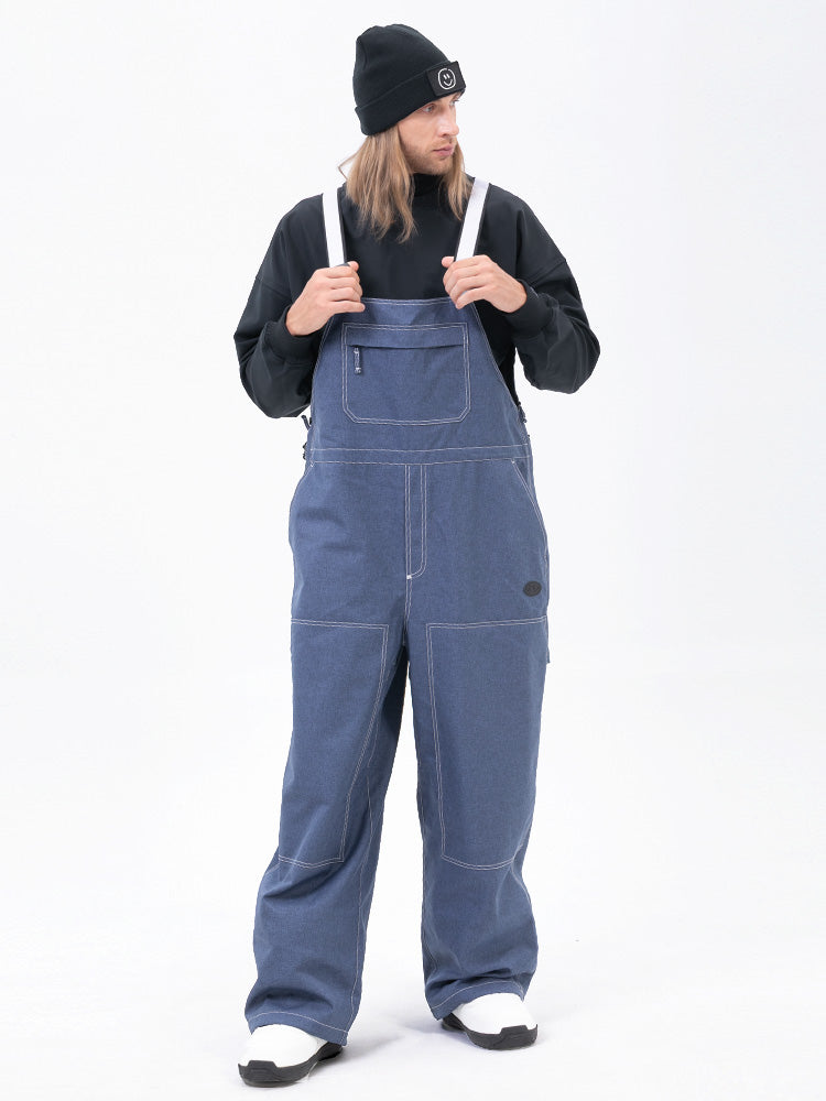 Herren City Chill Street Style Freerider Baggy Snow Bib Overalls