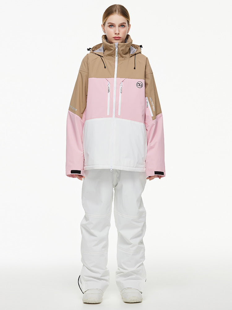 Arctic Queen Mountain Windbreaker Thermo-Schneeanzug für Damen mit Latzhose