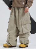 Gsou Snow Alpine Cruiser Fleece Oversize Baggy Snowboardhose für Herren