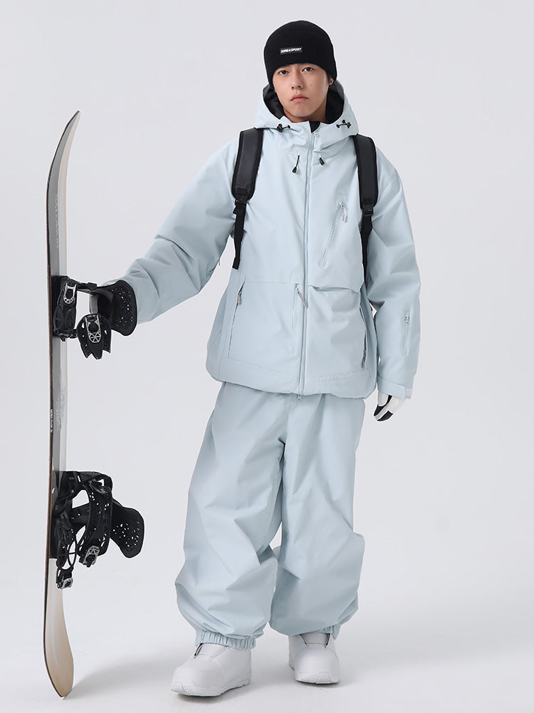 Searipe Unisex Strapazierfähiger Mountain Rider Allwetter-Schneeanzug für Herren, locker geschnitten