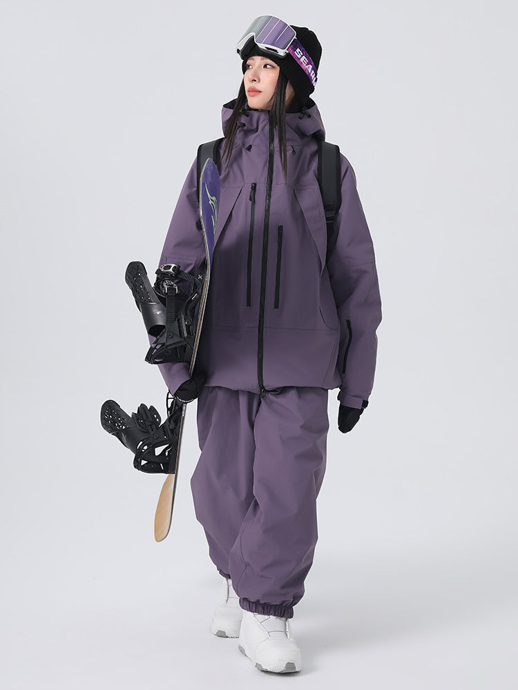 Searipe Unisex Strapazierfähiger Mountain Rider All-Terrain Baggy Schneeanzug für Damen und Herren