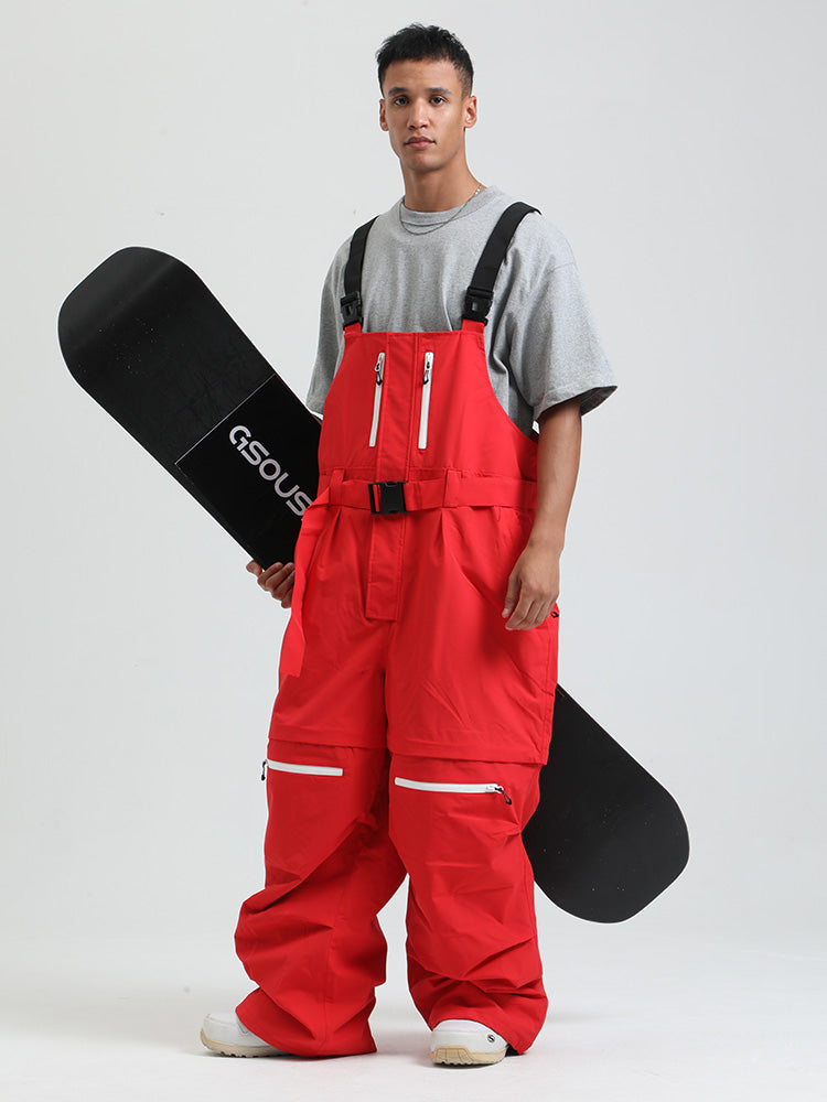 Gsou Snow Mountain Chill Freestyle Baggy Snowboard-Bibs für Herren