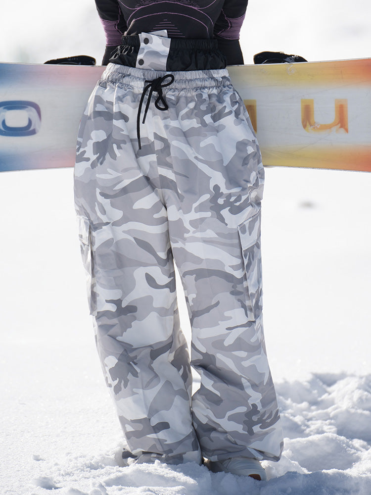 Damen-Snowboardhose Rabbit Snow Freestyle Prime Baggy Camo