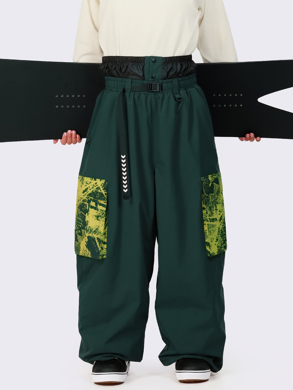 Hyper Flux Urban Graffiti Freestyle Baggy Cargo Snowboardhose für Herren - Park Rider