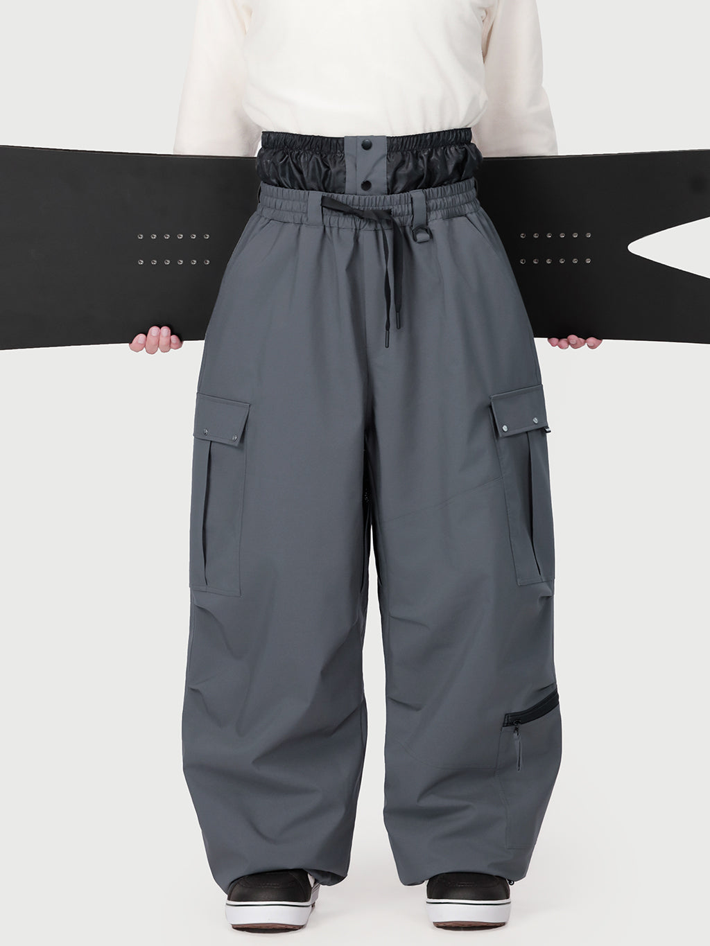 Techline Utility Cargo-Schneehose für Herren, inspiriert von Arbeitskleidung – Baggy Freestyle-Passform