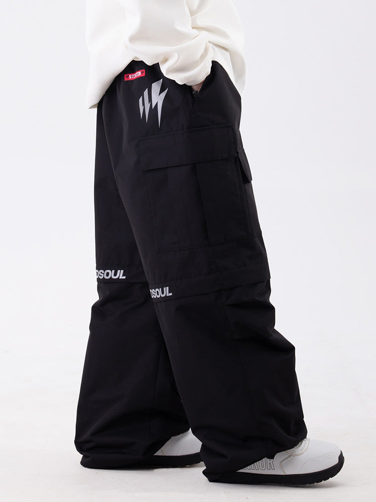 Wild Soul Steeze Shred Master Baggy Street Cargo Skihose / Shorts für Herren
