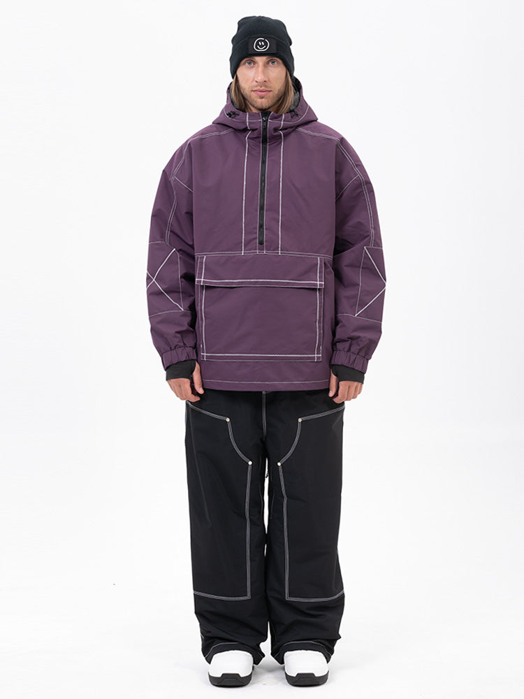 Mountain Vibe Pulloverjacke für Herren & Urban Freerider Baggy-Schneehose Set