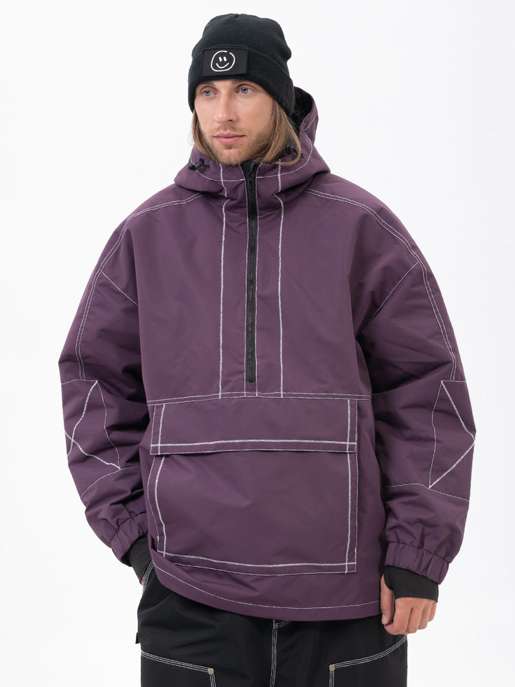 Mountain Vibe Streetstorm Pullover-Snowboardjacke für Herren – Ganzjahresjacke