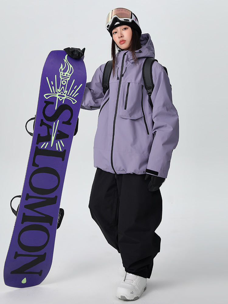 Searipe Unisex Strapazierfähiger Mountain Pro All-Terrain Baggy Schneeanzug für Herren