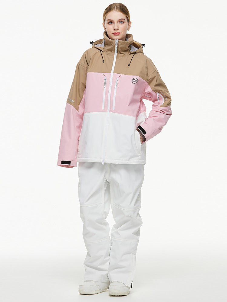 Arctic Queen Mountain Windbreaker Thermo-Schneeanzug für Damen mit Latzhose