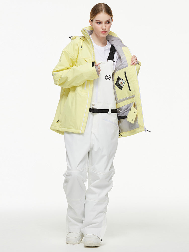 Arctic Queen Mountain Windbreaker Thermo-Schneeanzug für Damen mit Latzhose