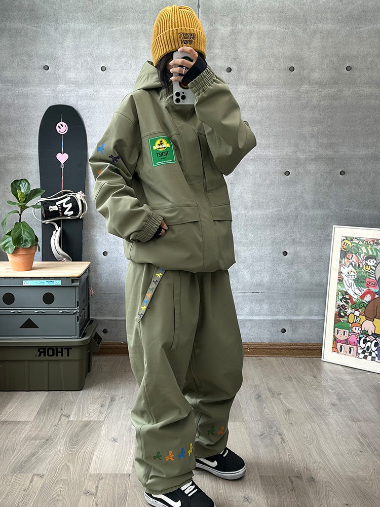 John Snow Street Fusion WIP Baggy Cargo Schneeanzug für Damen