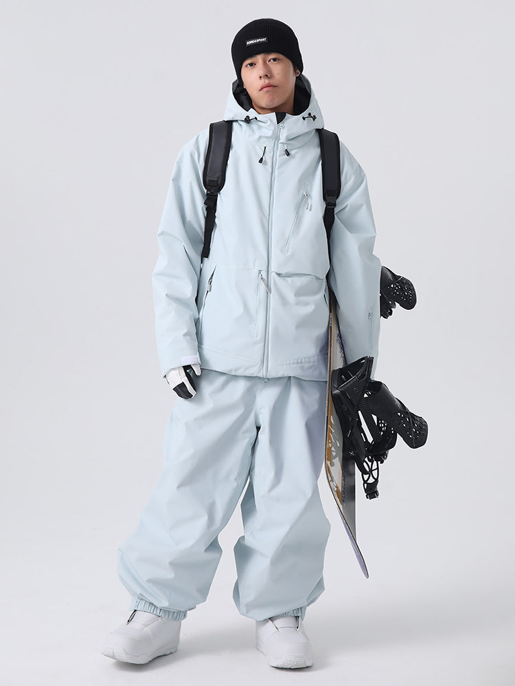 Searipe Unisex Strapazierfähiger Mountain Rider Allwetter-Schneeanzug für Herren, locker geschnitten
