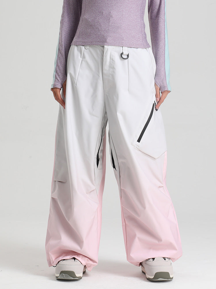 Gsou Snow Damen Strapazierfähige Urban Vibe All Function Baggy Schneehose