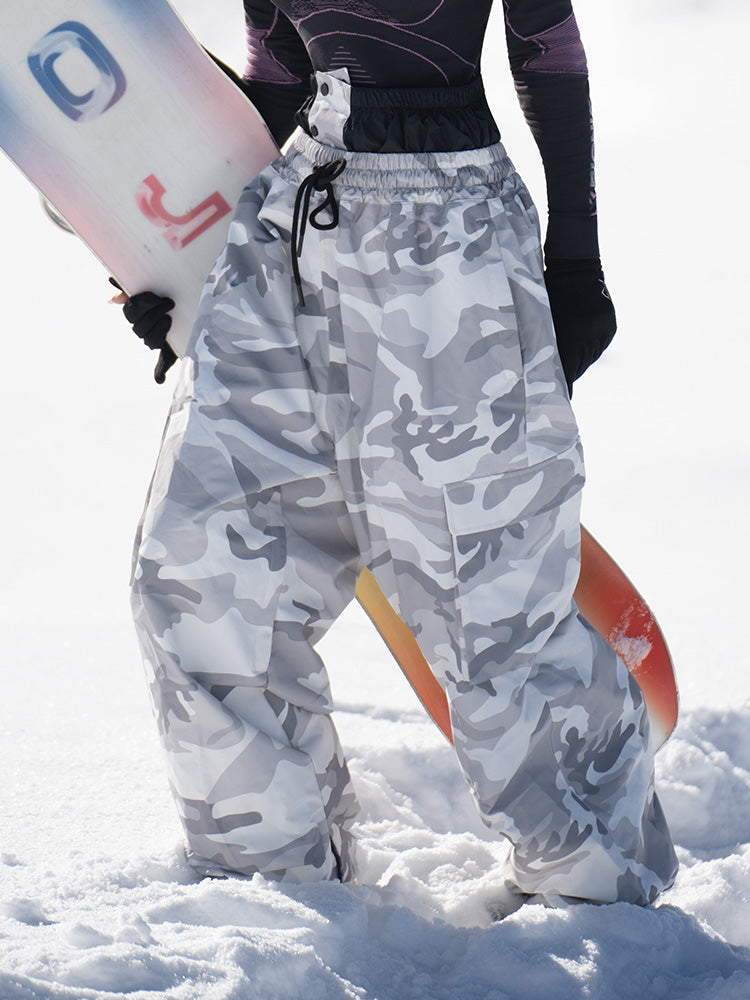 Damen-Snowboardhose Rabbit Snow Freestyle Prime Baggy Camo