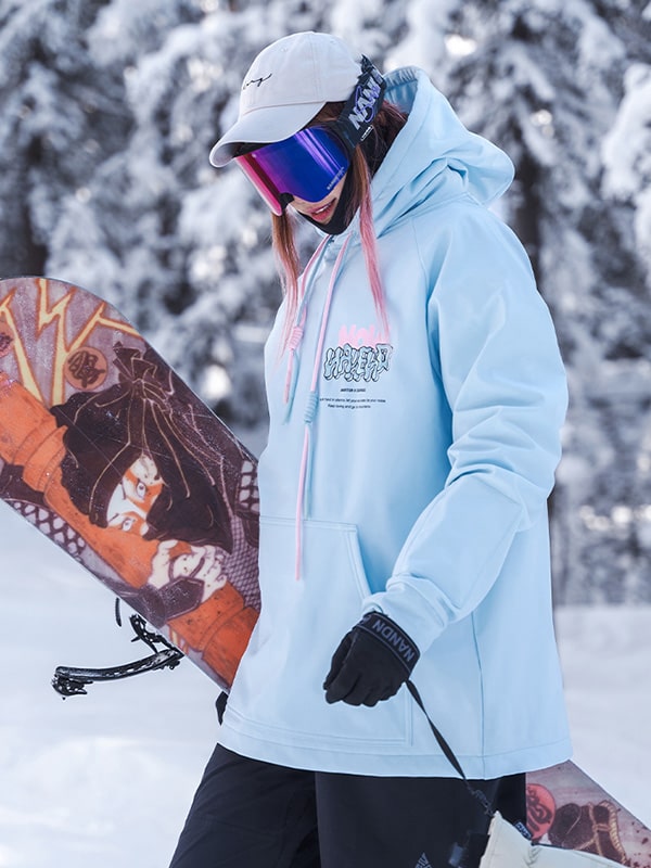 Damen-Snowboard-Hoodie „Nandn Mountain Chill Out Baggy“