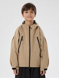 Jungen Schneejacke mit Hasenohren, wasserdicht, wärmend, mit Kapuze, wasserdicht, Thermo-Schneejacke