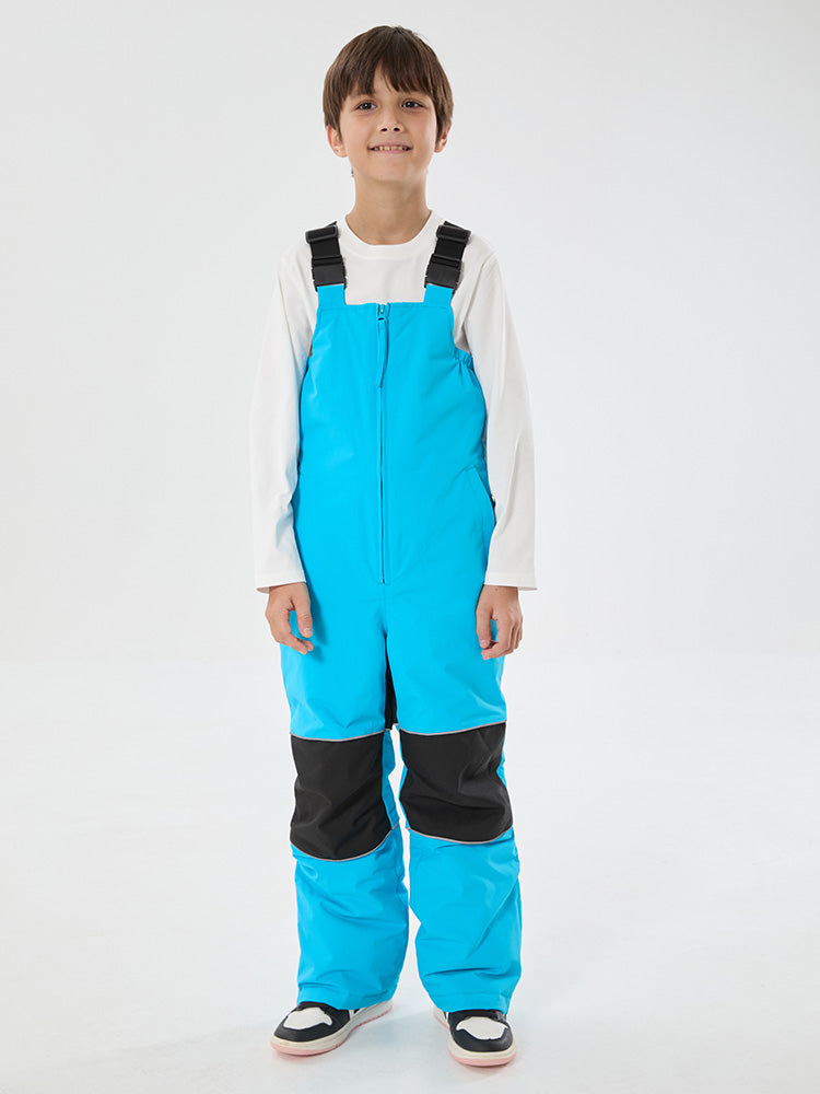 Winter Trek Light reflektierende, wasserdichte und isolierte Schneelatzhose für Jungen mit Knieschutz