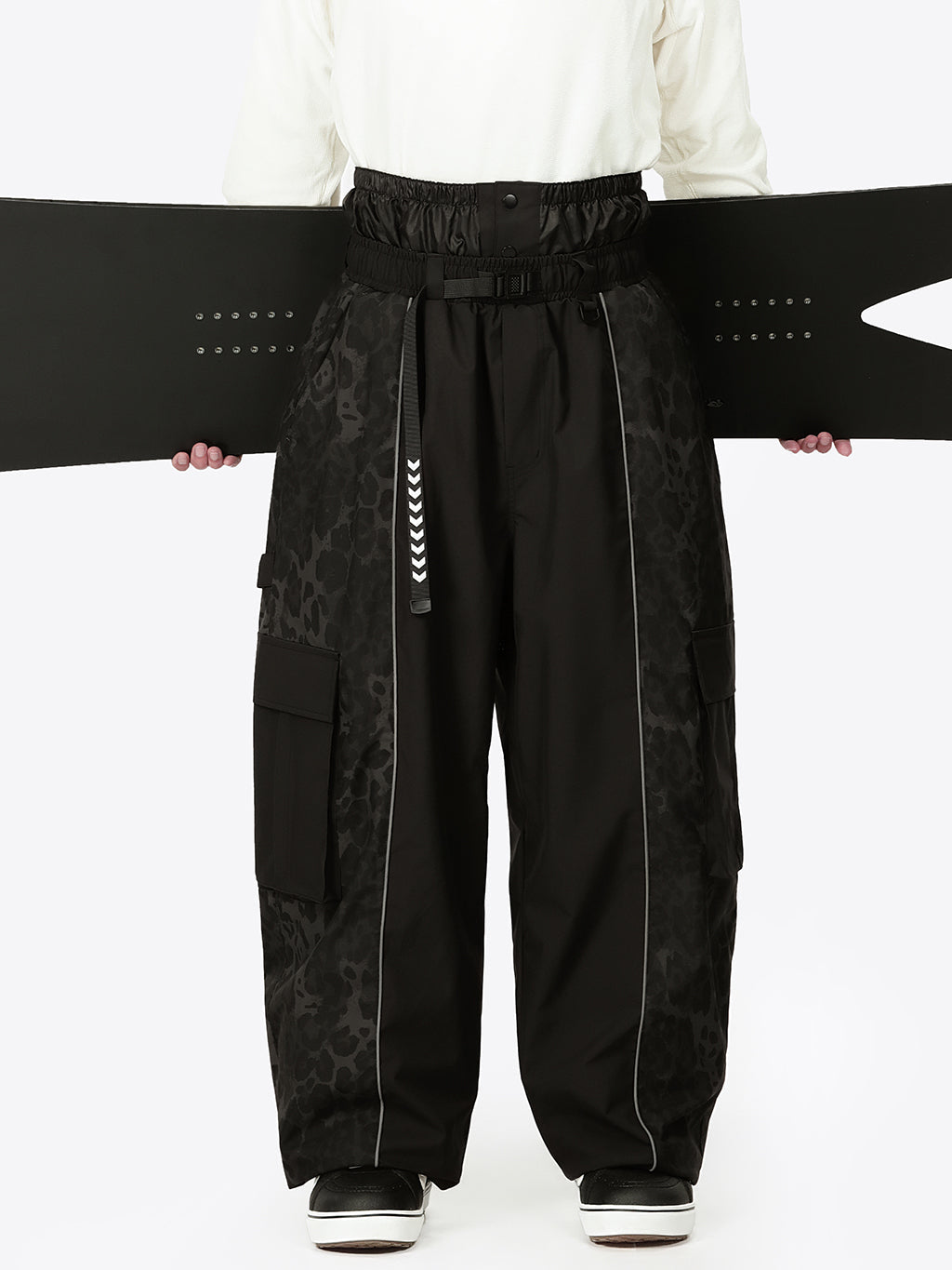 Wild Motion Herren-Schneehose mit reflektierendem Farbblock-Design und extra weitem Schnitt
