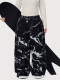 UrbanCraft Damen-Arbeits-Schneehose im Baggy-Stil mit verbesserter Kniebeweglichkeit
