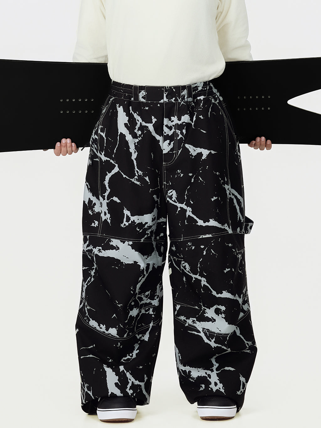 UrbanCraft Herren-Arbeits-Schneehose im Baggy-Stil mit verbesserter Kniebeweglichkeit