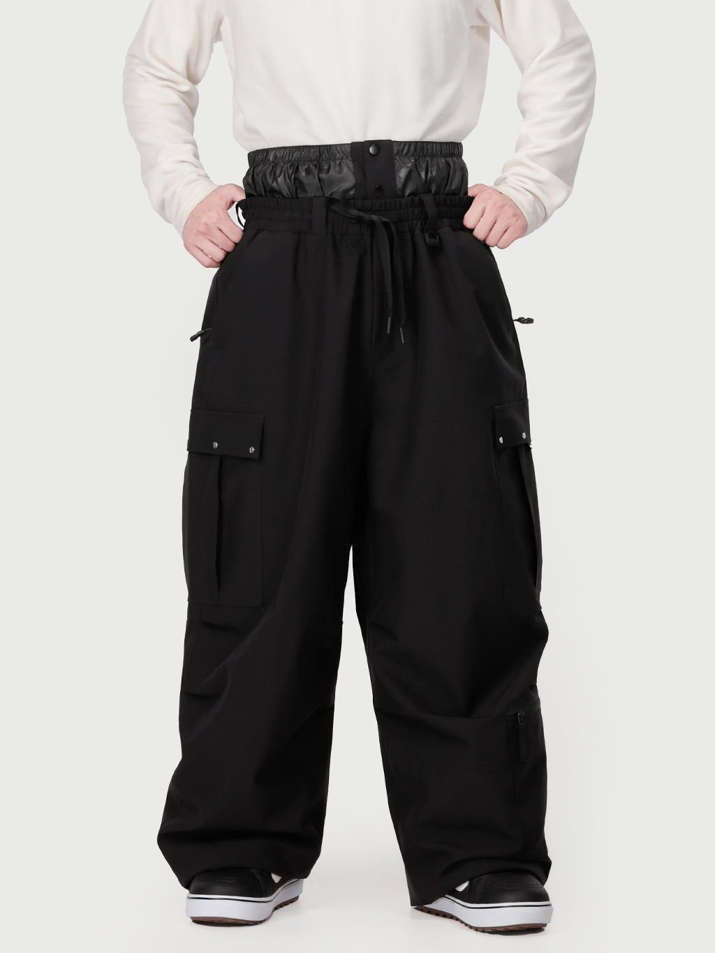 Techline Utility Cargo-Schneehose für Herren, inspiriert von Arbeitskleidung – Baggy Freestyle-Passform