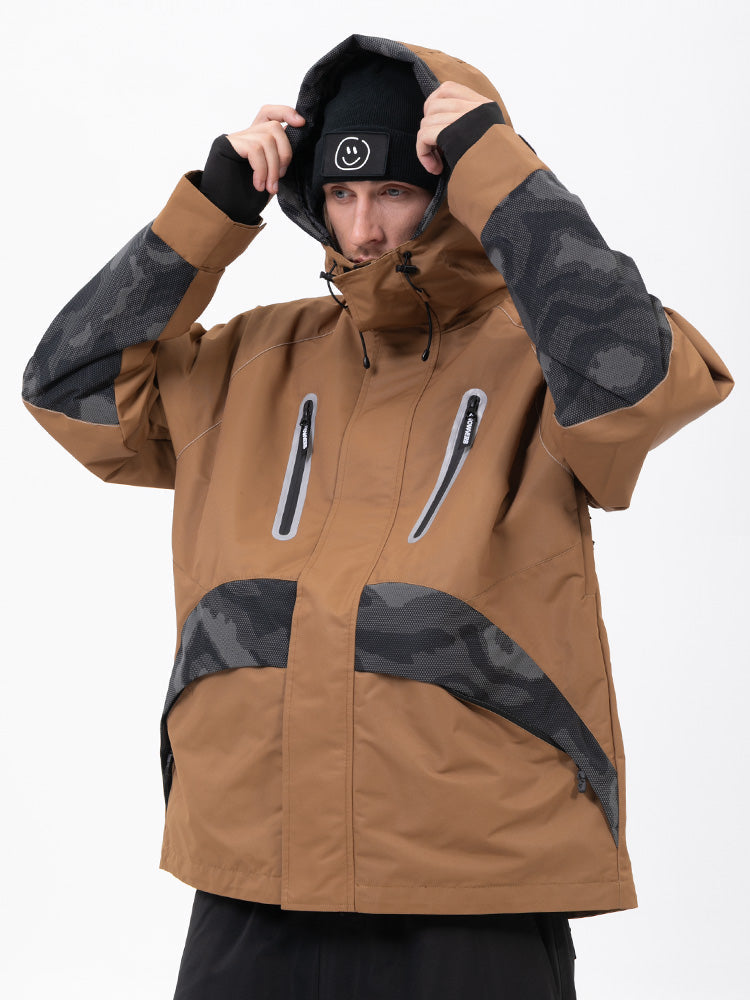 Chillform Glow Trail Reflektierende Camo-Schneejacke für Herren