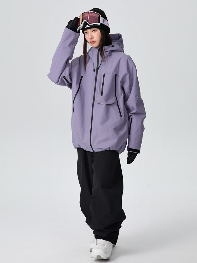 Searipe Unisex Strapazierfähiger Mountain Pro All-Terrain Baggy Schneeanzug für Damen