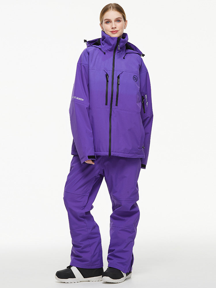 Herren-Backcountry-Bergwindjacke, Thermo-Schneeanzug mit Latzhose