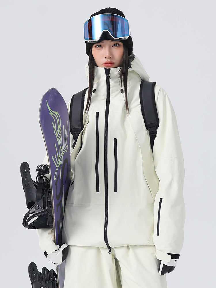 Searipe Unisex Strapazierfähige Mountain Rider All-Terrain Baggy Schneejacke für Damen und Herren