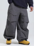 Gsou Snow Urban Slope Herren-Schneehose mit Knieflex-Funktion, Cargotaschen und Baggy-Schneehose