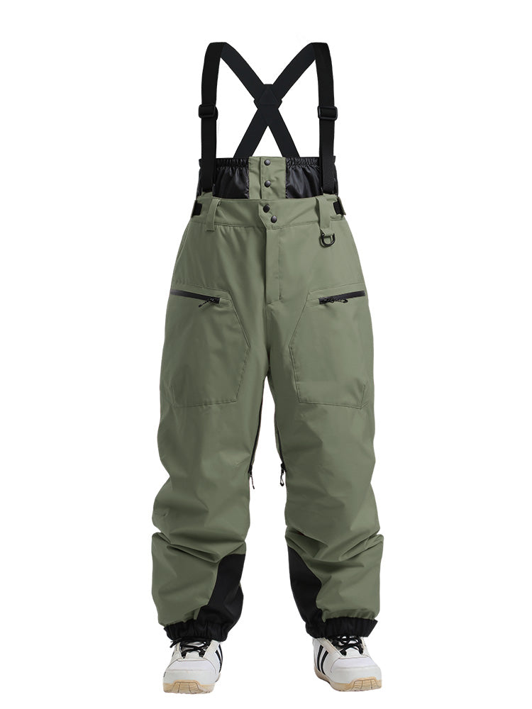 Gsou Snow Durable Mountain Pro All Function Cargo-Schnee-Latzhose für Herren