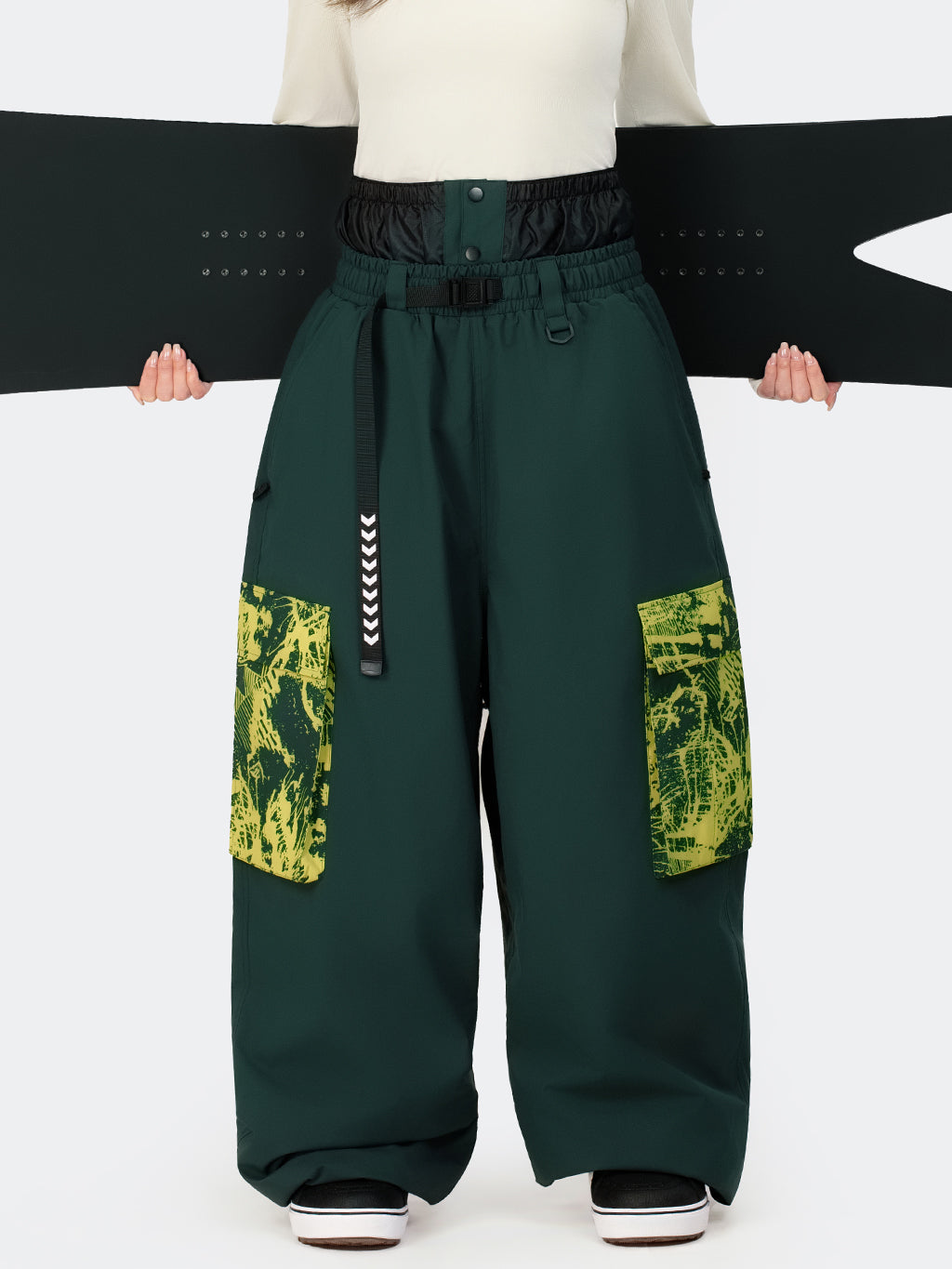 Hyper Flux Urban Graffiti Freestyle Baggy Cargo Snowboardhose für Damen - Park Rider