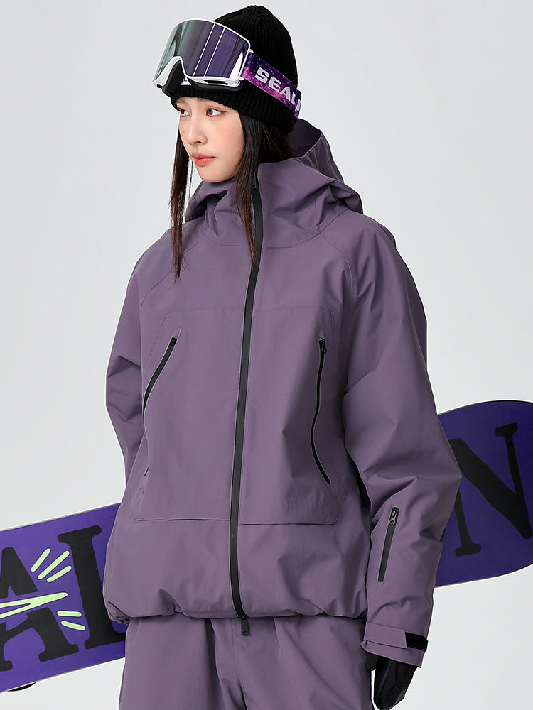 Searipe Damen-Skijacke „Durable Mountain Pro“ – Allwetter-Schneejacke im Baggy-Stil