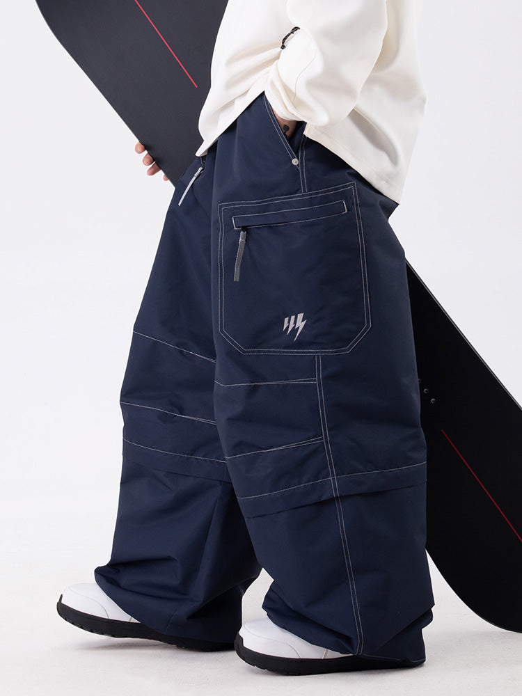 Damen Wild Soul Steeze HypeShred Baggy Utility Cargo Schneehose / Shorts